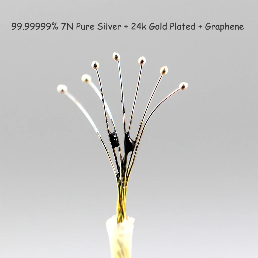 Cavo Audio Sostitutivo Per Cuffie, Rame Placcato Argento A 4 - Foto 10