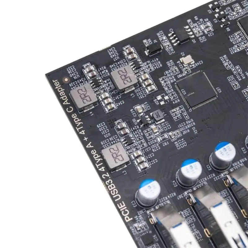 N3UD PCIe USB 3.2 Gen2 Card 8 Port 4X Type USB C 4 A Expansion Card 10Gbps C PCIe PC Internal Hub