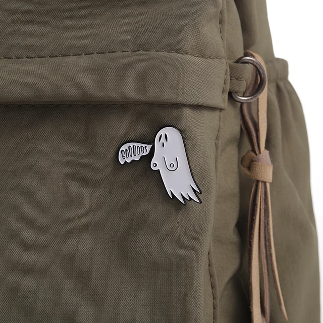 Spooky Boobs Enamel Pins Custom Ghost Brooches Lapel Badge Hat Clothes  Backpack Jewelry Pins Halloween Funny Brooch Accessories - AliExpress