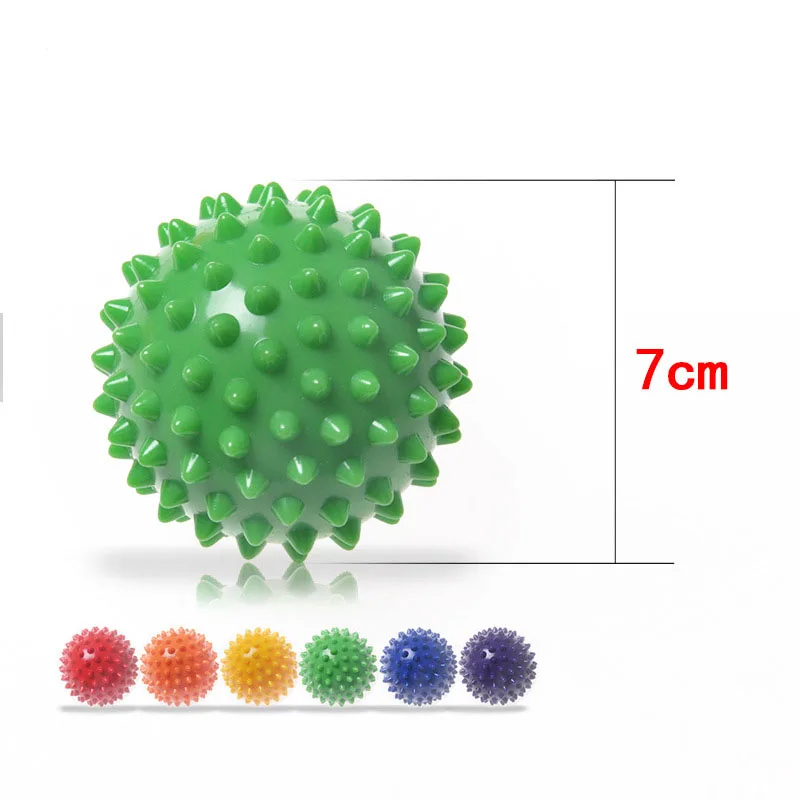 Durable PVC Spiked Massage Ball Trigger Point Hand and Foot Pain Relief Plantar Fasciitis Relief Hedgehog Ball Massage images - 6