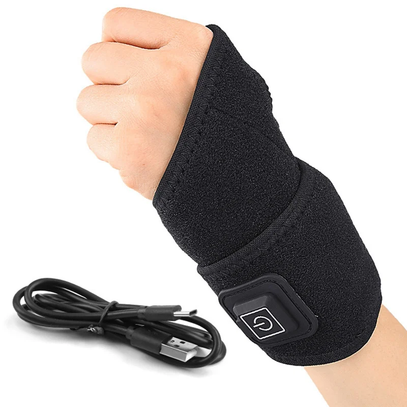 Electric Far Infrared Heated Wristband Supports Arthritis Pain Relief Hand Tendonitis Heated Wrist Durable 1