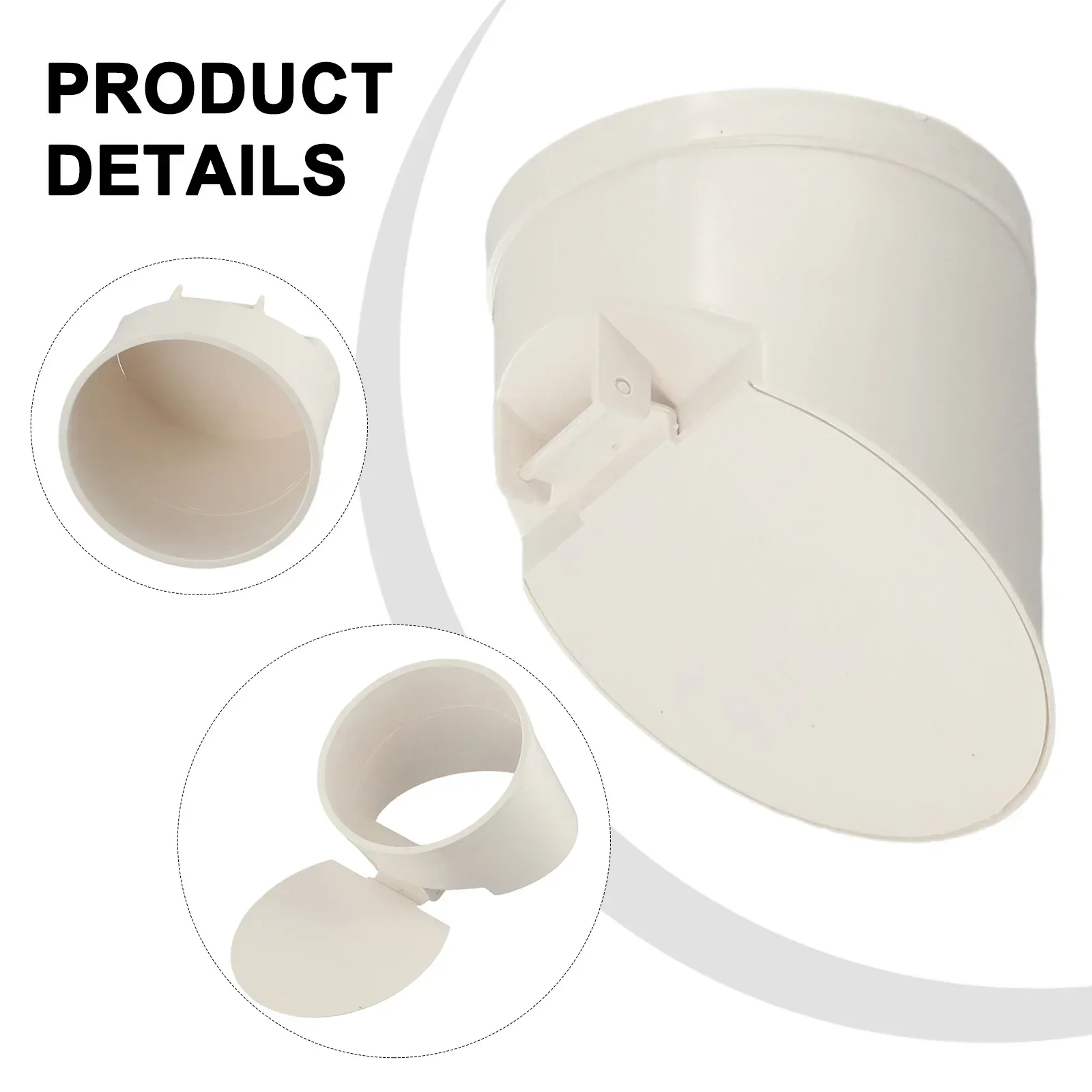 PVC Drainage Pipe Floor Drains Auto Closing Displacement Valve Cover 50-160mm Anti Backflow AntiOdor Valve Septic Tank Discharg