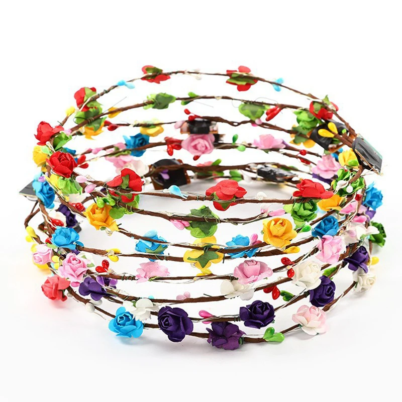 LED Flower Wreath 15/30Pcs