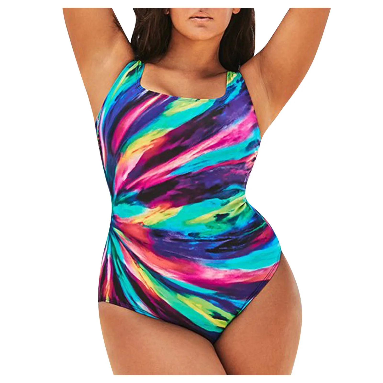 

Large Size One Piece Swimsuit Women 2023 New Monokini Print Beach Wear Female Push Up Plus Size Bodysuit Summer Swimwear