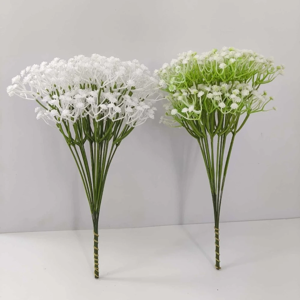 10 Stück künstliche Blumen, Baby-Atem-Blumen, gefälschte Gypsophila für Hochzeit, Party, Heimdekoration, Blumensträuße, DIY-Zubehör