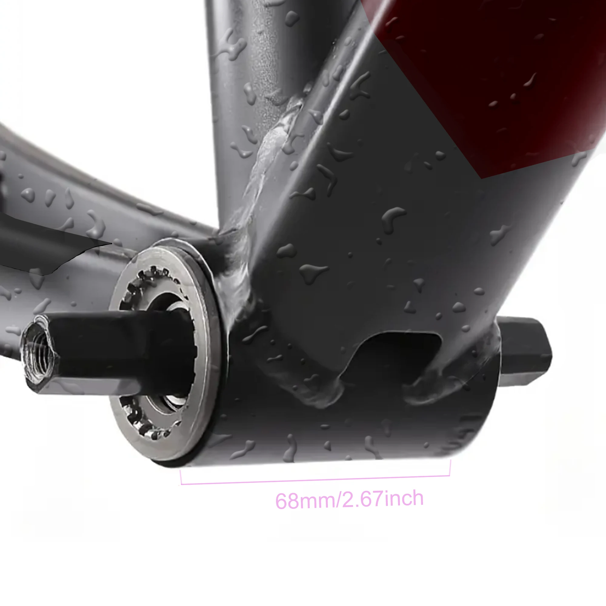 Gineyea-スクエアテーパーボトムブラケット、バイクボトムブラケット