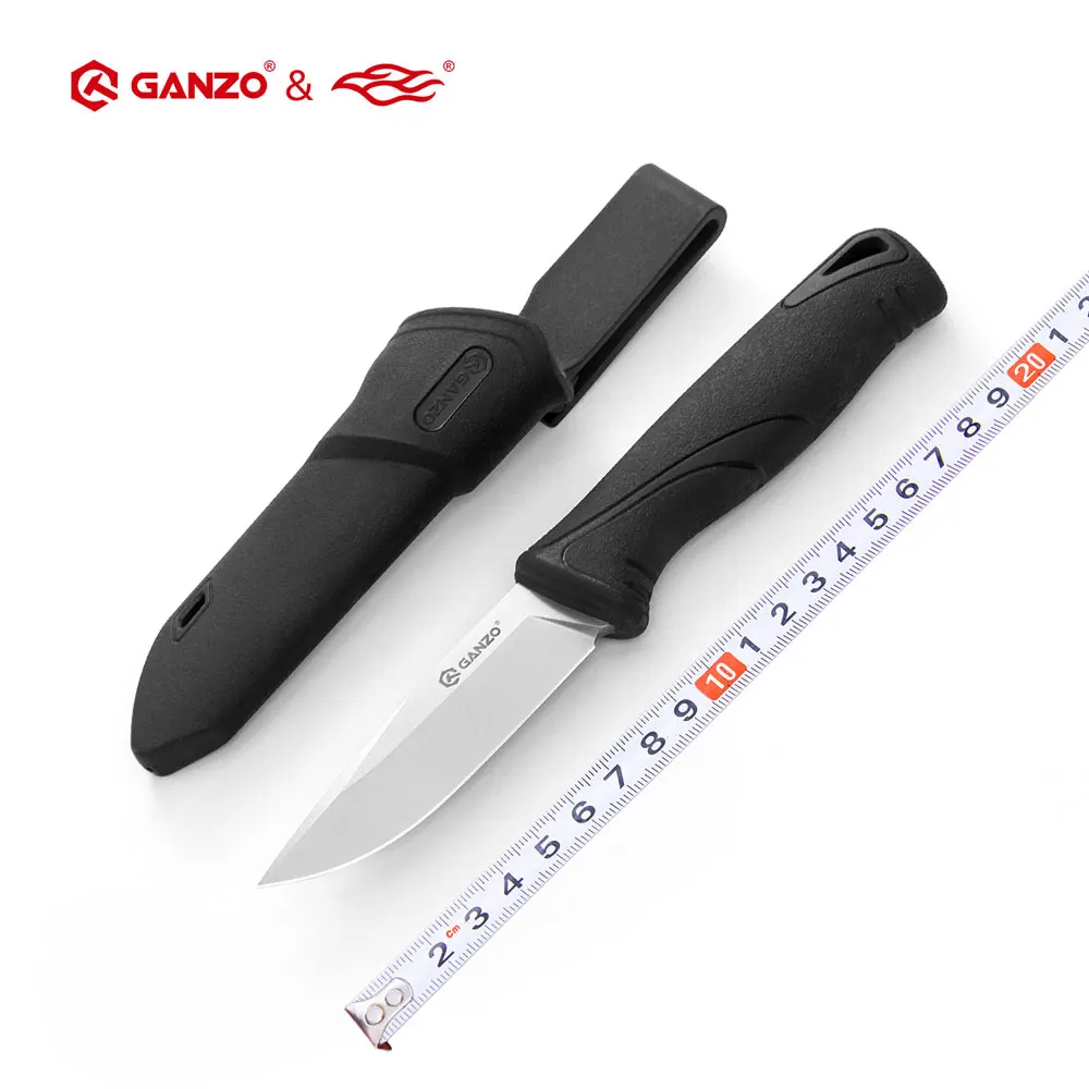 

FBknife Ganzo G807 9cr14mov blade PP&TPR handle Hunting fixed knife Survival Knife Camping tool outdoor EDC tactical tool