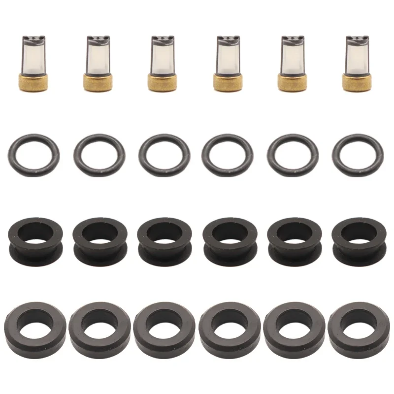Fuel Injector Service Repair Kit Filters Orings Seals Grommets for Yamaha 2002-2004 Waverunner SX230 AR230 FX FX140 CDH210N