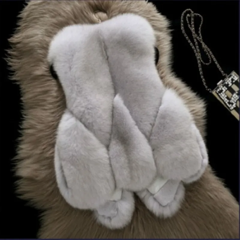 Imitation Fox Fur Vest Women's Winter Short 2022 Autumn and Winter New Style Thickened Fashion Stitching Fur Vest Jacket