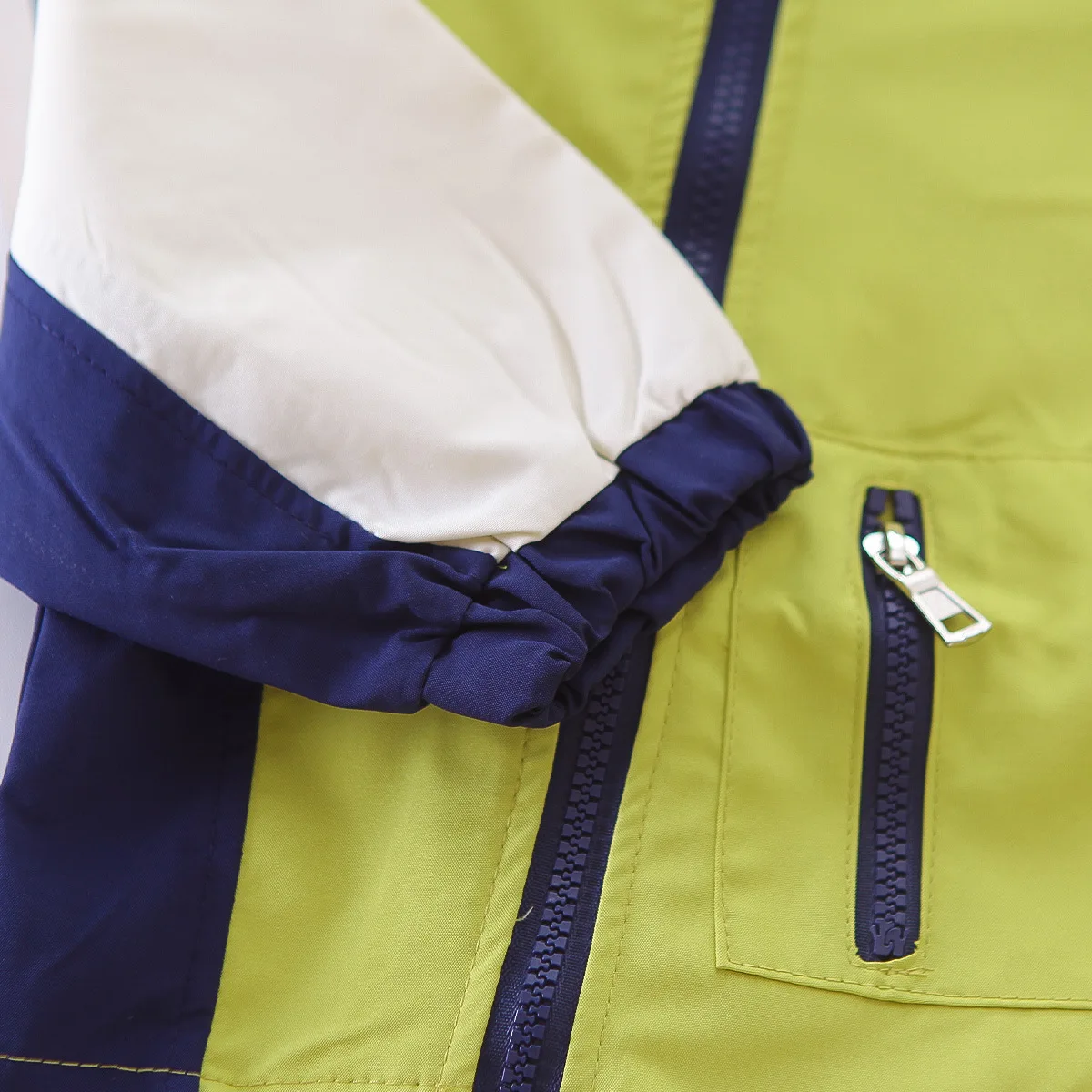 Autumn Ins New Kids Baby Boys Outdoor Jackets Contrast Hooded Zipper Long Sleeve Toddler Boys Coat Children Outerwears