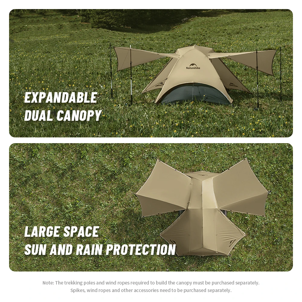 Naturehike Camping Tent Star River UL 2 People Tent 15D Nylon Ultralight Hiking Two Doors Backpacking Travel with Mat camping tent portable tent