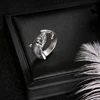 2x Punk Style Shark Rings White Shark & Hammerhead Shark Rings Adjustable Opening Metal Ring Jewelry Decor for Women Men 5