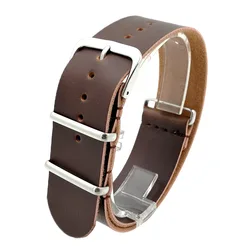 Vintage PU Leather Watch Strap Bracelet - Adjustable Unisex Wristband Accessory - 22mm (Brown)