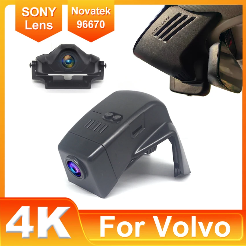 

Скрытая 4K Plug and Play Автомобильный Wi-Fi DVR видеорегистратор видеорегистратор камера для Volvo XC90 2014 2015 2016 2017 2018 2019 2020 2021 2022