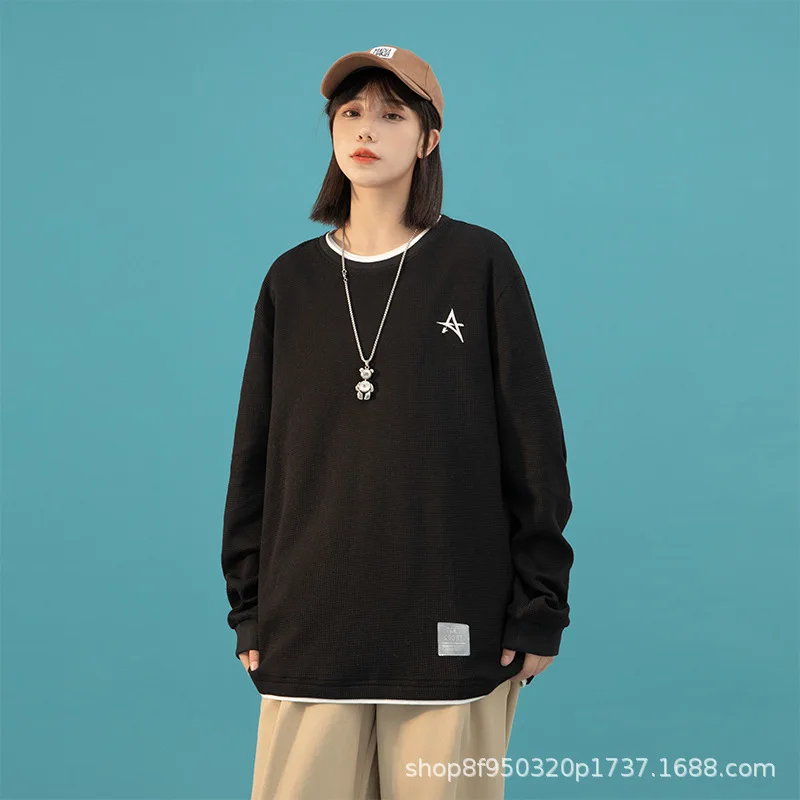 2022 Spring Autumn Sweatshirt Women High Quality O-neck Sweatshirt K-pop Casual Solid Color Clothes