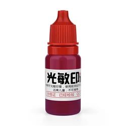 Vibrant 10ml Multi-Color Stamp Refill Ink for Office & School Supplies (Rose Red)