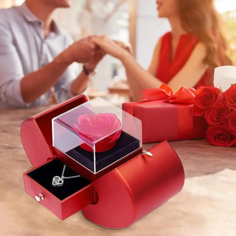 Eternal Flower Apple Jewelry Box | Eternal Rose Jewelry Box | Valentine's  Day Gift - Party Favors - Aliexpress