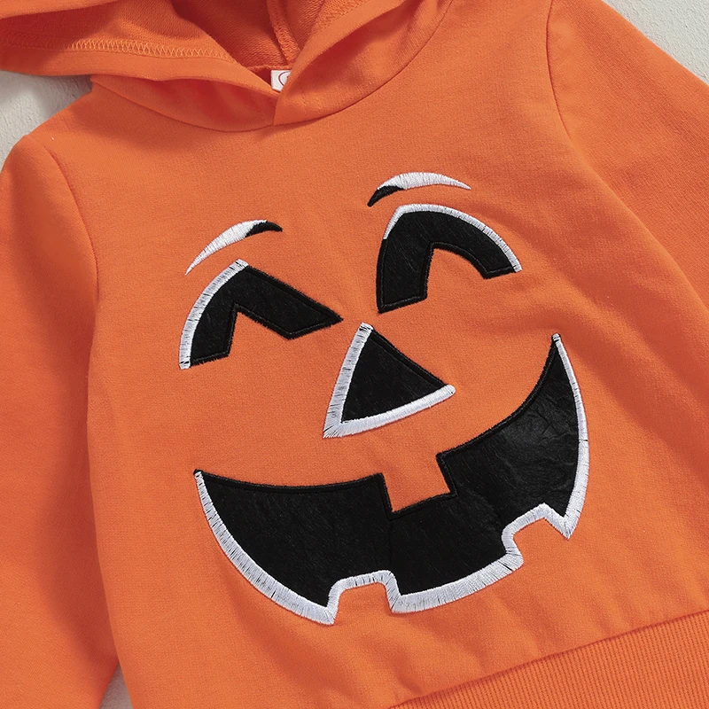 Description Picture 6 of itemBaby Hoodie Long Sleeve Hooded Smile Face Sweatshirt Halloween Clothes for Girls Boys
