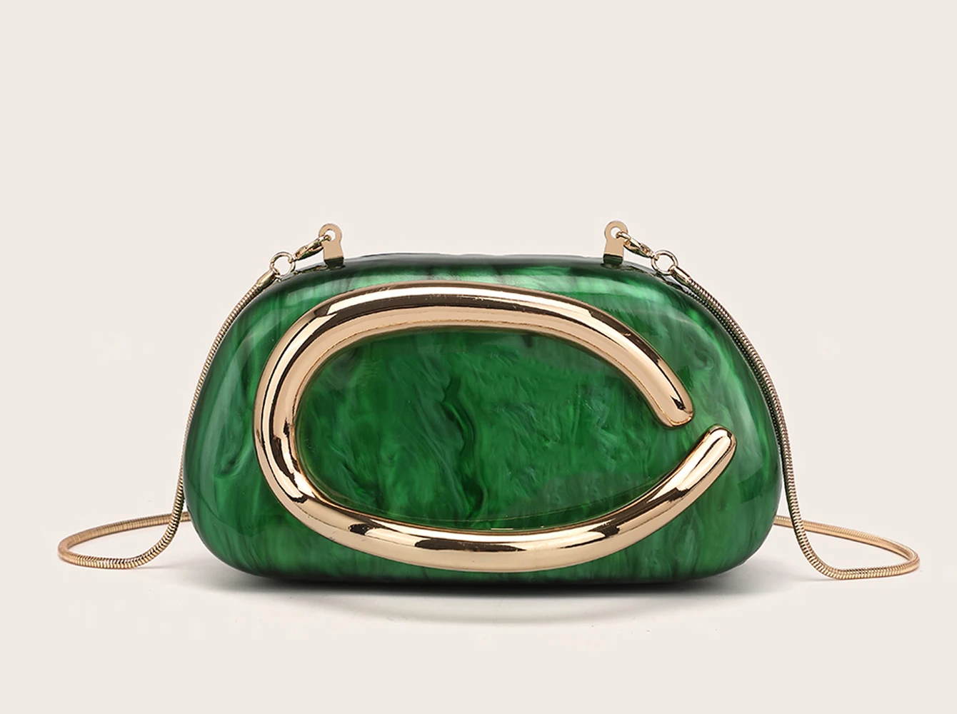 Luxury Evening Clutch Bag - Womens Wedding Party Crossbody Handbag