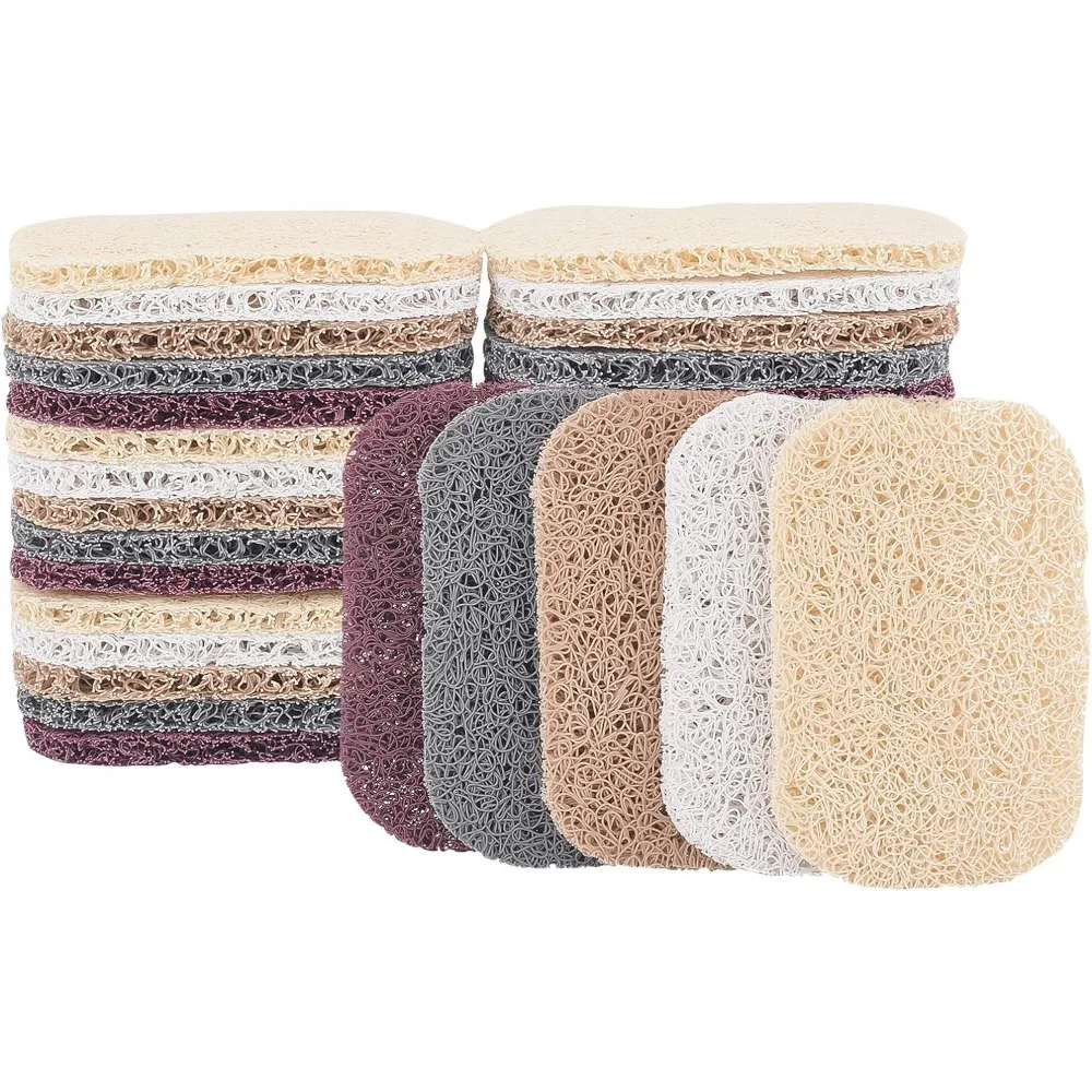 Soap Lift Pad, 30 Pcs 5 Colors Soap Saver Dish Holder Accessory Drains Water, Circulates Air Extends Life for Bathroom