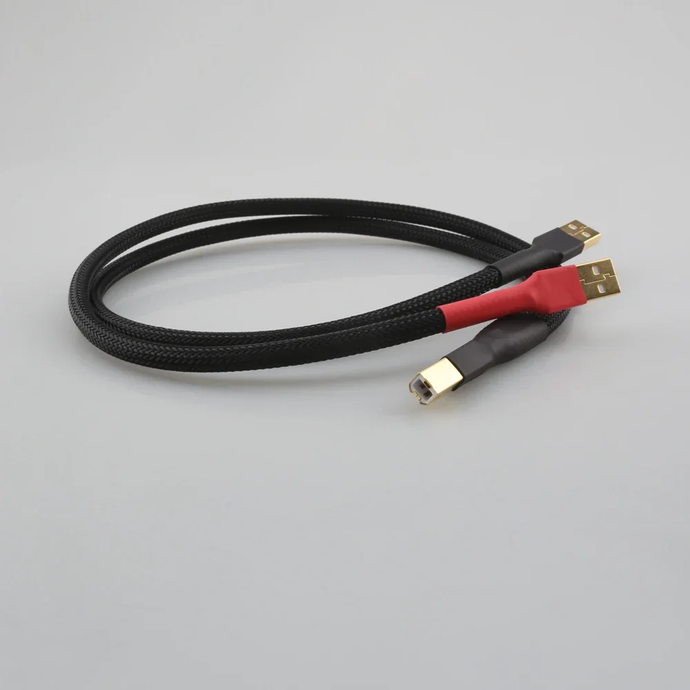 하이엔드 전원 공급 장치 신호 분리 USB 케이블, USB A to B 오디오 DAC 앰프, 독립 전원 PSU 와이어