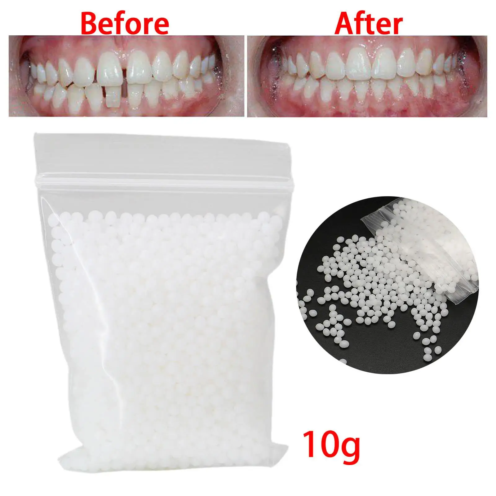 10G Temporary Tooth Solid Glue Fix Missing Broken Gaps Filling 10G Temporary Tooth Solid Glue Fix Missing Broken Gaps Filling
