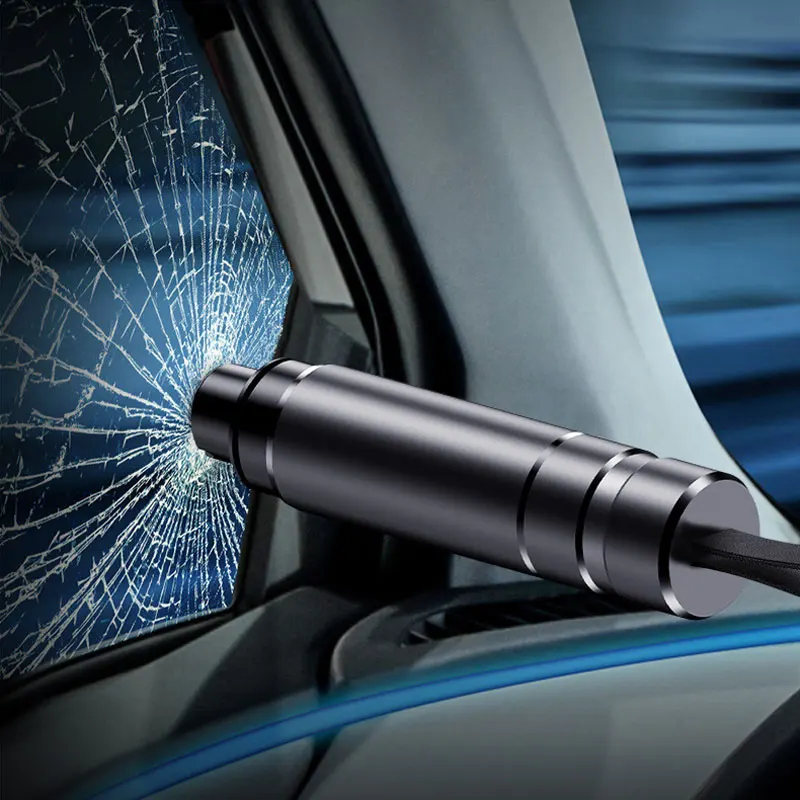 Martello Di Sicurezza Per Auto 2 In 1 Interruttore Per Finestra Caricato A Molla Martello Di Emergenza Taglierina Per Cintura Di Sicurezza Strumento D