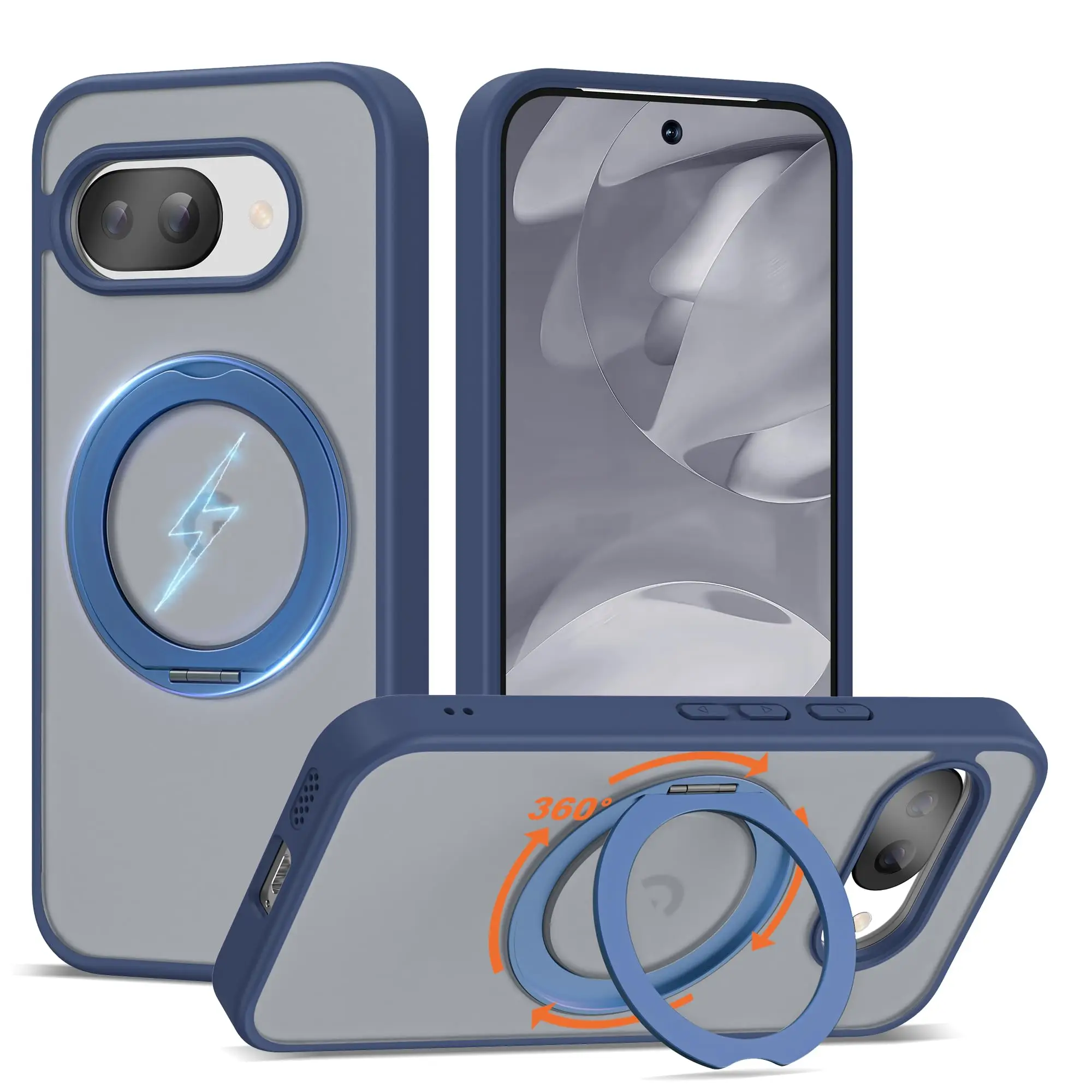 Magnetic Stand Holder for Shockproof Armor Matte Back Cover