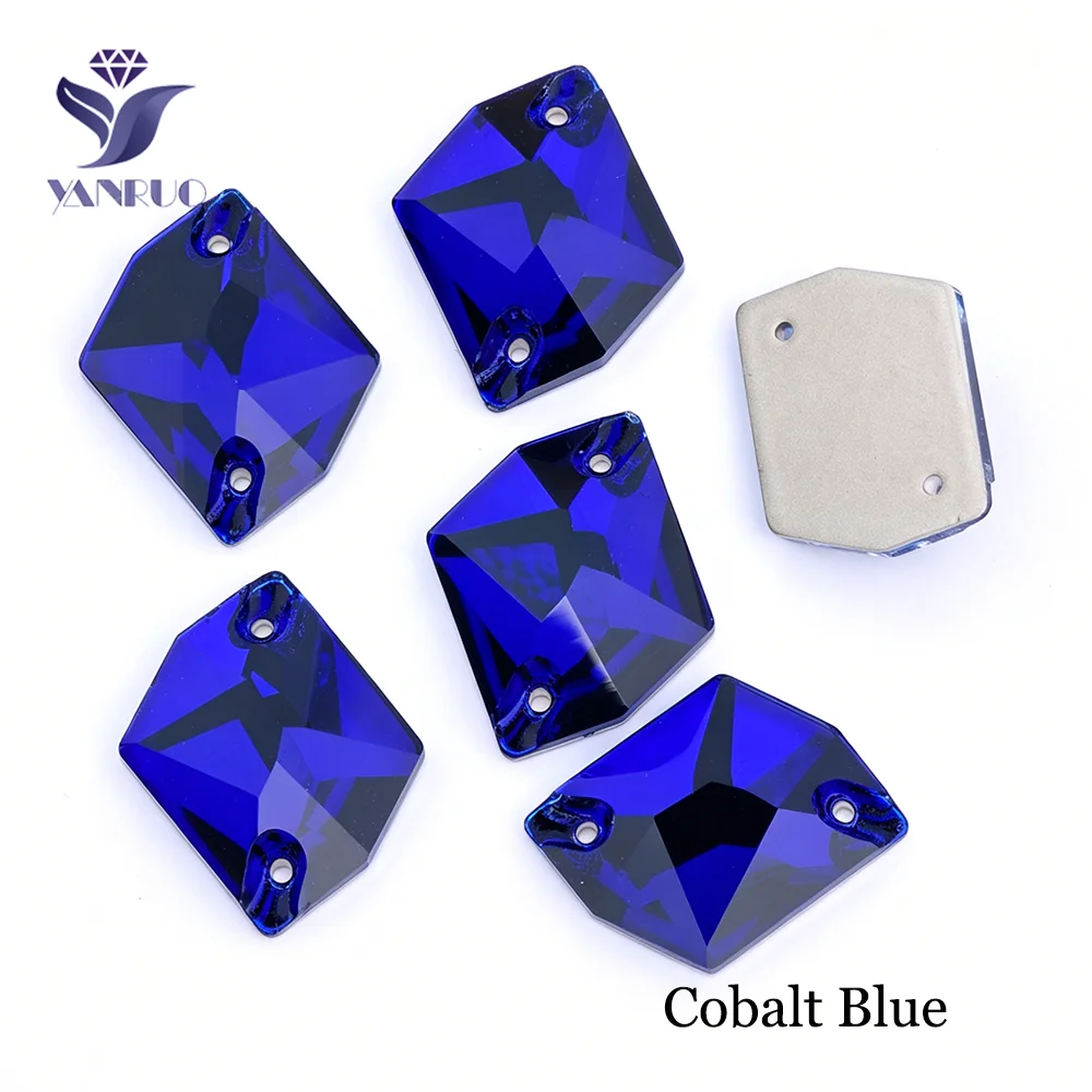 Colorful Cosmic Glass Crystal Sew-On Rhinestones