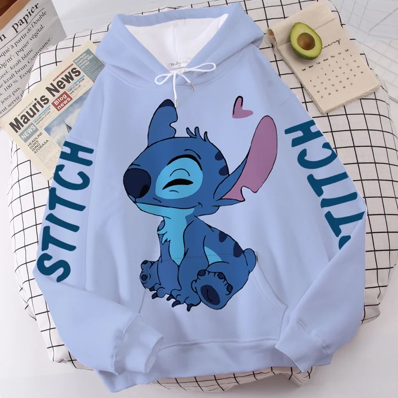 thumbnail image 1 of Sudadera con capucha de Disney para mujer, sudadera de dibujos animados con letras de monstruo y Ángel, jersey bonito Harajuku Unisex con bolsillo, 1 of 5
