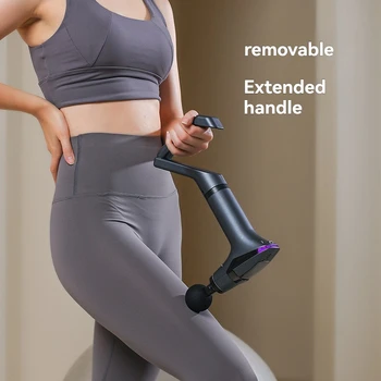 New fascia gun with extended handle, fascia gun with multi frequency conversion, muscle relaxation, massage and vibration gun 1