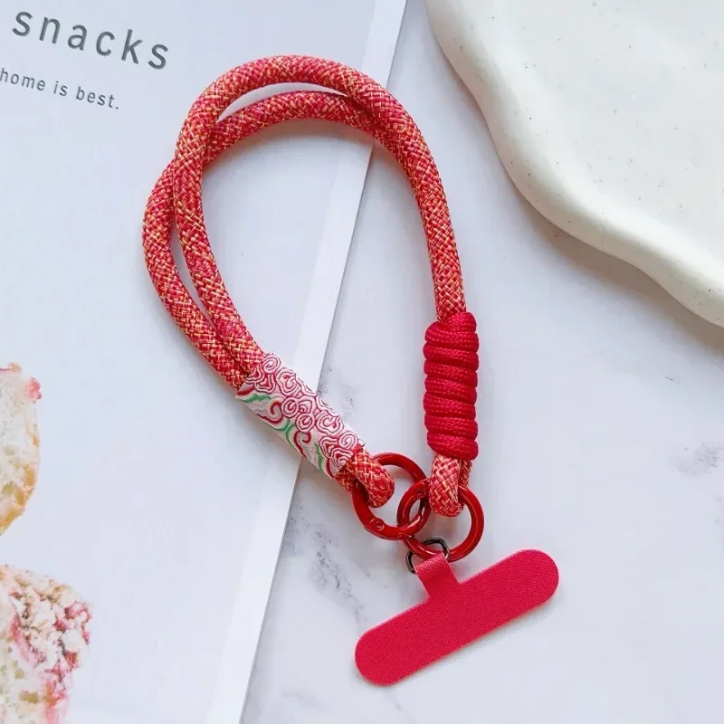 Artisanal Handwoven Decorative Wrist Lanyard and Pendant