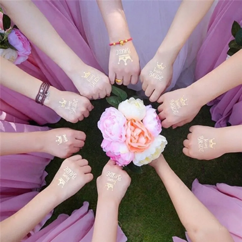 Bridal Shower Temporary Tattoo Collection - Chic Party Favors