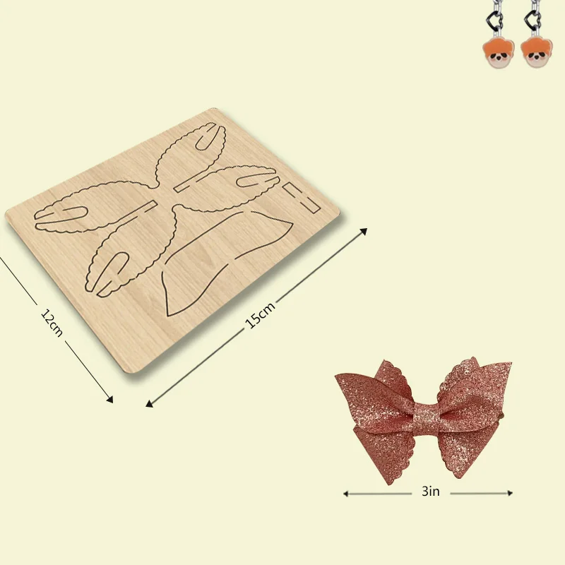 

Z31 Elegant 3-inch Bow Wooden Cutting Die, Suitable For Most Machines