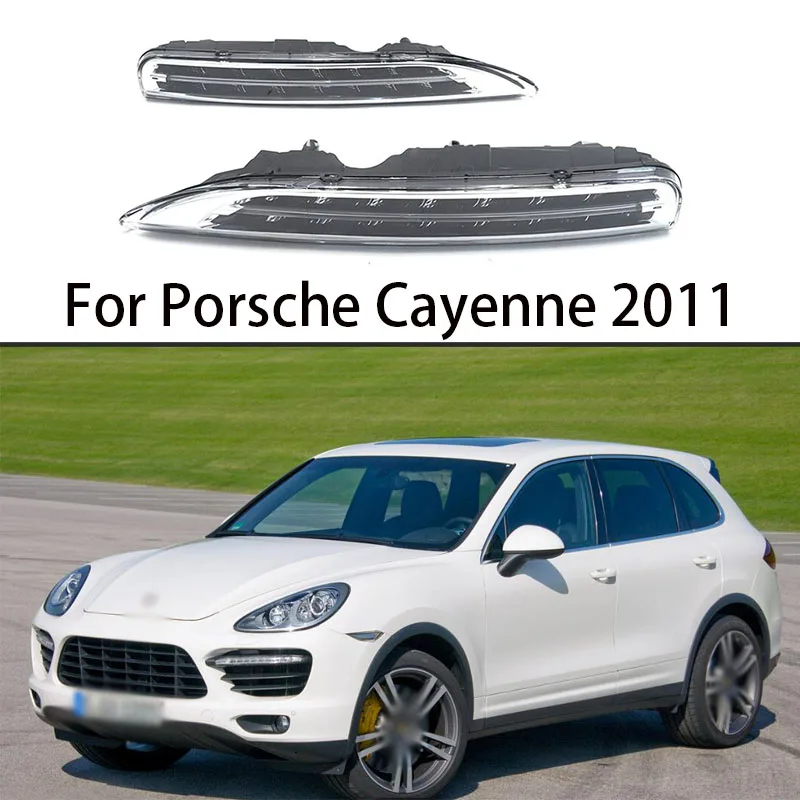 

For Porsche Cayenne 2011 Car Light DRL Front Bumper Daytime Running Light Day Light LED Fog Lamp 95863118100 95863118200