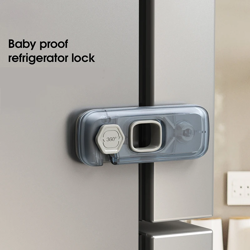 1Pc Home Refrigerator Lock Fridge Freezer Door Catch Lock Toddler Kids Child Cabinet Safety For Baby Safety Child cabinet lock child lock refrigerator lock safety lock refrigerator door lock