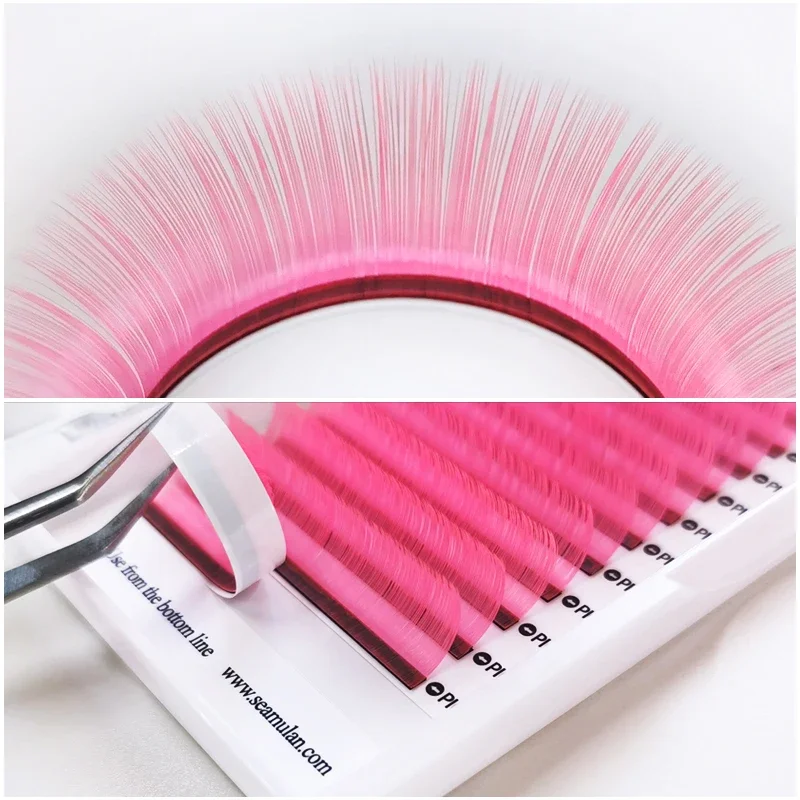 Eyelash extensions fake eyelashes eyelash extension eyelash extension lashes false eyelashes Colorful Lashes Eyelash Extension Individual Eyelash Mink Fake Rainbow Lashes Colored Makeup for Beauty Faux Cils Maquiagem