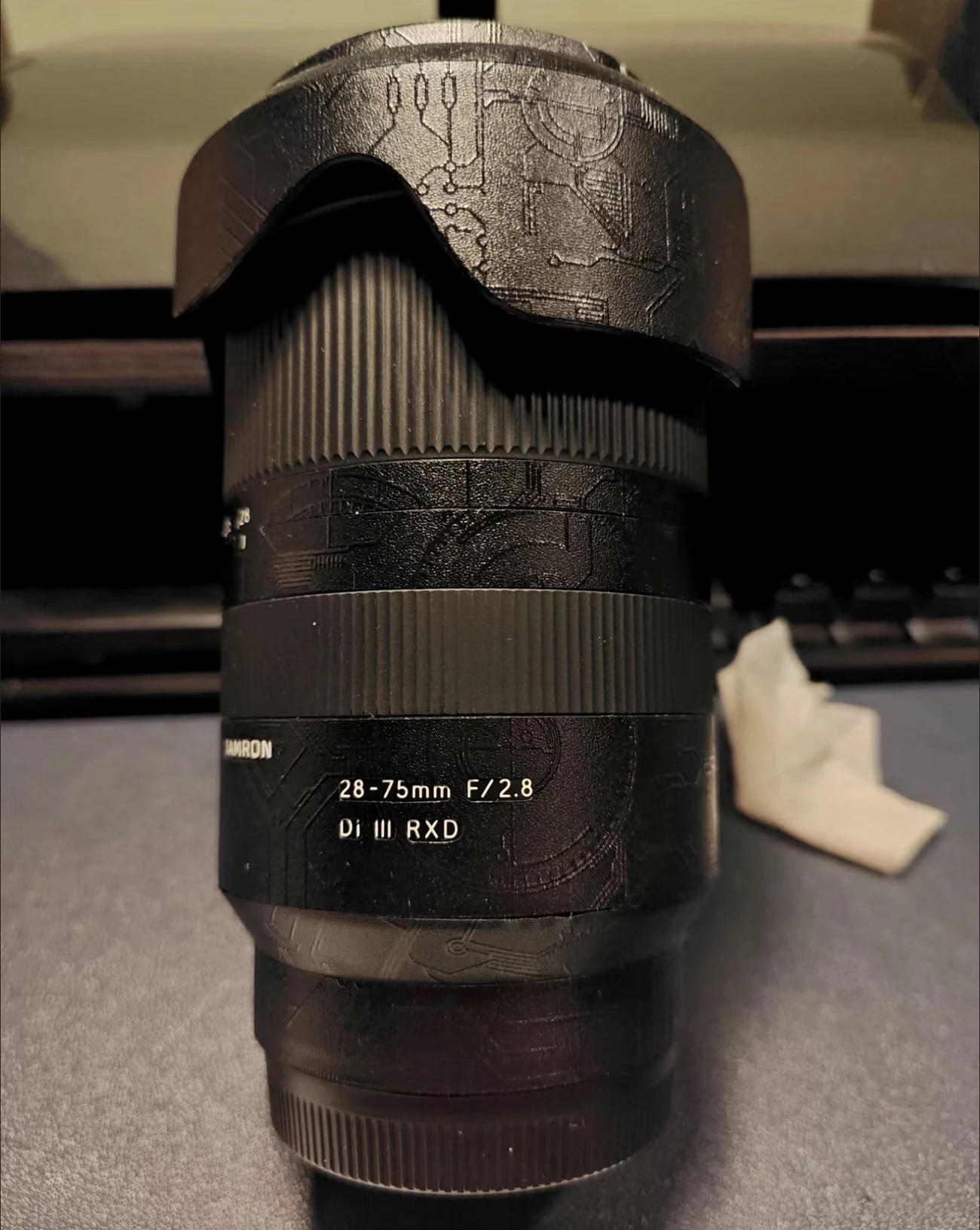 탐론 28-75 f2.8용 렌즈 스킨, 보호 스티커 코팅 랩 커버 필름 (28 75 F2.8 G1), 탐론 28-75MM F2.8 DI A036 E 마운트용