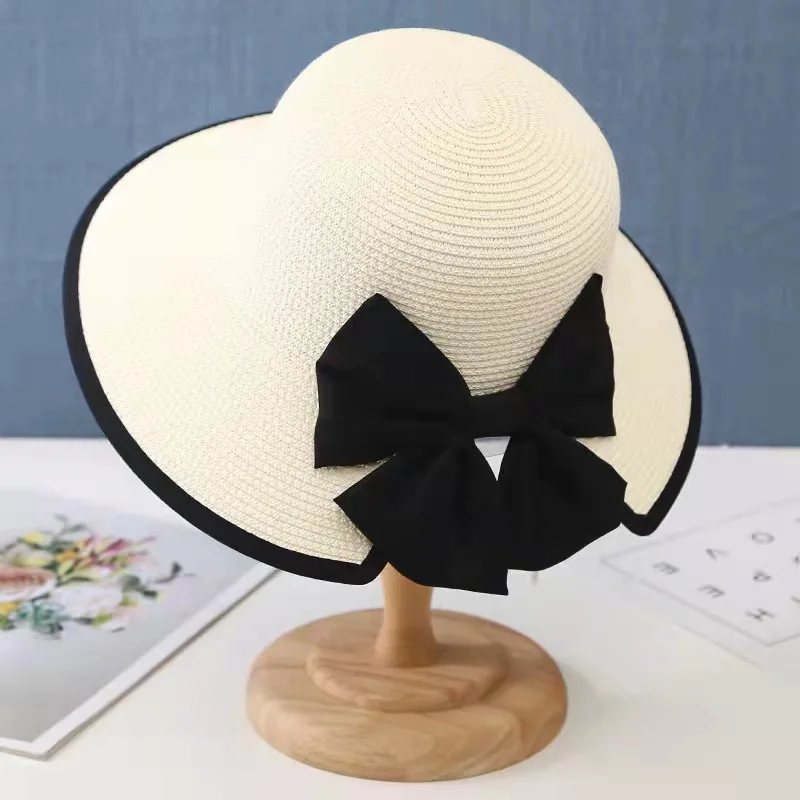 New Women's Hat Beach Hat Panama 2023 Women's Summer Hat Fashion Summer Straw Hat Sun Hats Sun Visor Panama Hat Fedoras Present
