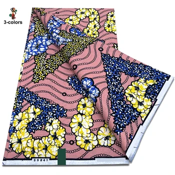 Wholesale Super Quality African Ankara Wax Fabric New 100% Cotton Material Soft Fashion Pink Tissu Pagne Africa Prints 1