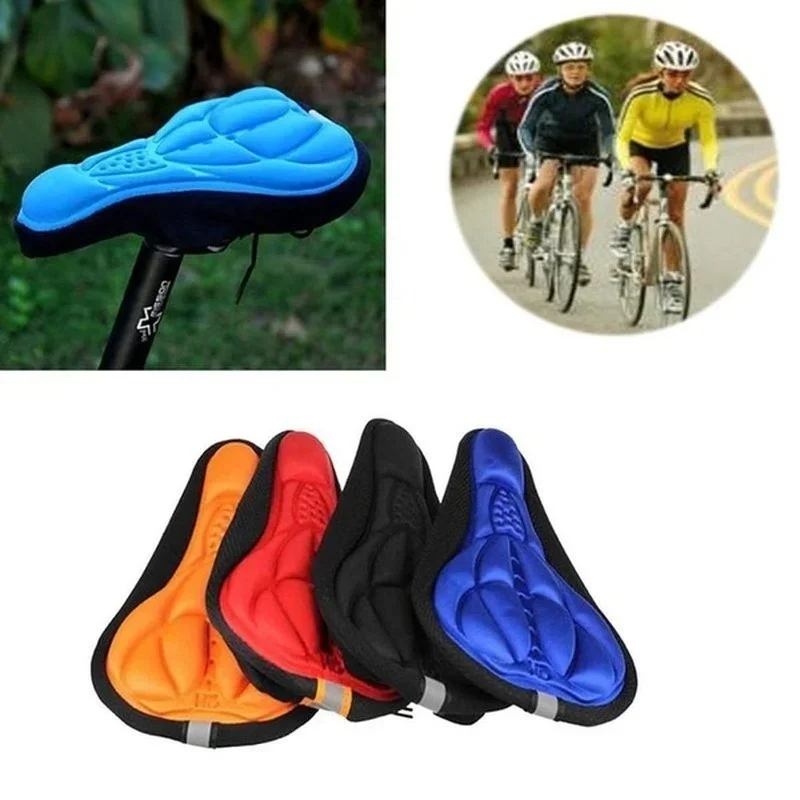 Mountain Bike 3D Saddle Cover Breathable Soft Seat Cushion Bicycle Saddle