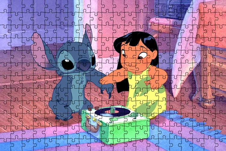 Disney Lilo & Stitch Cartoon Puzzle Toys 1000 Pieces Hd Printing Paper  Puzzle Birthday Gifts Kids Adult Collection Hobby - Puzzles - AliExpress