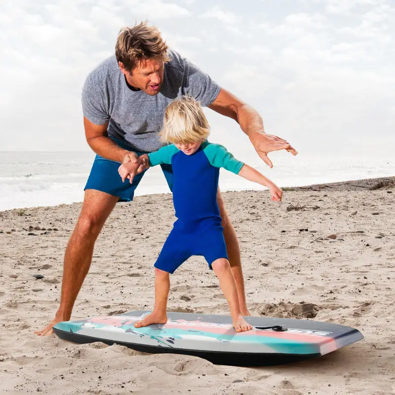 Lightweight Body Board Boogie Board with EPS Core XPE Deck HDPE Bottom Multicolor2-M