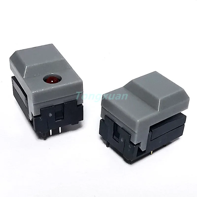 a0 Momentânea Reconjunto Quadrado Botão Singal Led Lampless Tacct Interruptor Pinos Spdt Montagem do Pwb para o Equipamento da Fase 10 Peças Pb86-a1