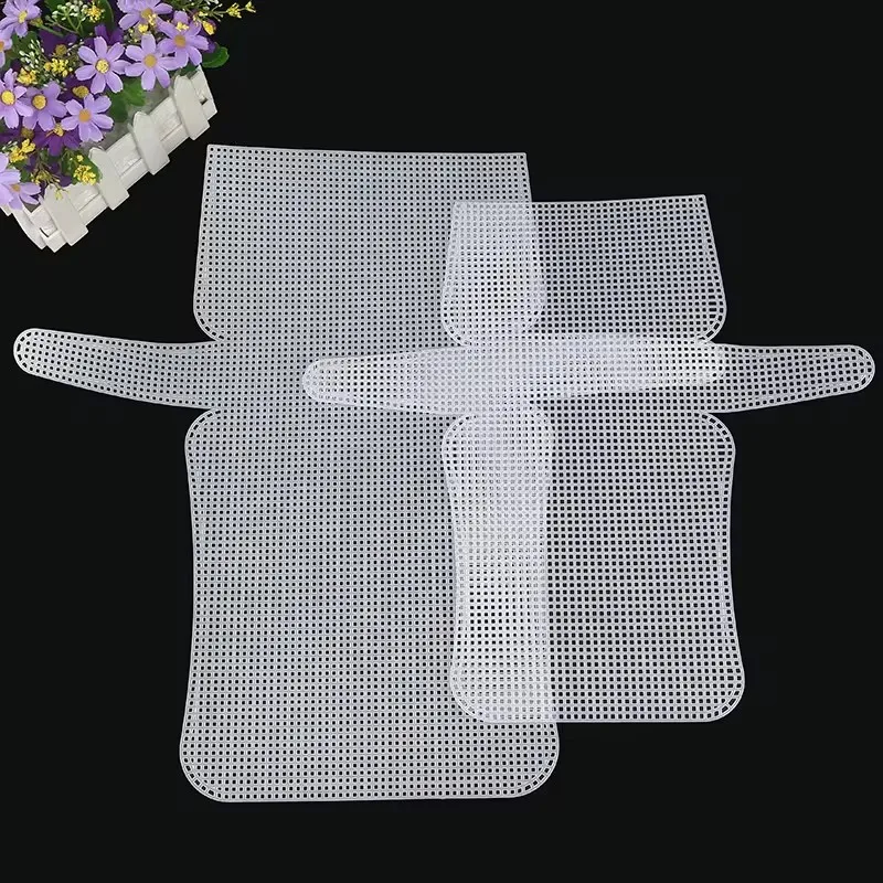 Plastic Mesh Cloth DIY Bag Purse Frame Bag Making Special-shaped Clear Shaping Sheet Hand Woven Mesh Sheets Crocheting Weaving 3d mesh fabric