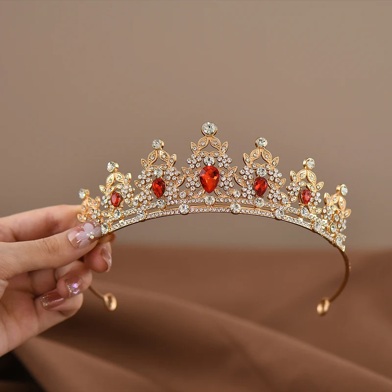 Children's Princess Crown Crystal Tiara Girls Hair