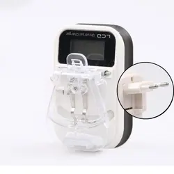 Universal Portable USB Charger with LCD Display and Dual Plug Adapter (Black EU Plug)