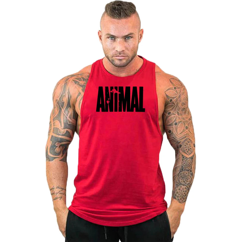 Tier Fitness Kleidung Bodybuilding Shirt Männer Top für Fitness ärmellose Sweatshirt Gym T-Shirts Schädel Mann Männer Weste Stringer – Detail 7