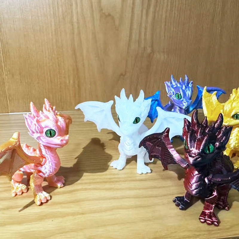 3d Printed Dragon Articulated Demon Dragons Dragon Fidget Dragons Toy Desktop Ornaments Simulation Model Figurines Statue Gifts