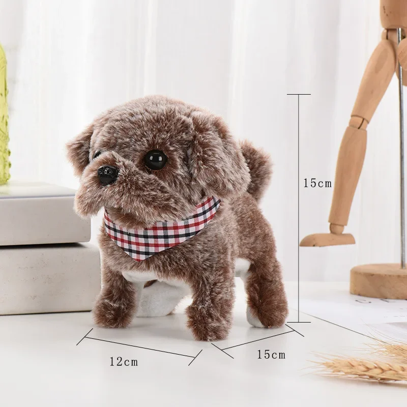 Walking Barking Cute Puppy Pet Dog Toy with Battery Control Halloween Birthday Gift for Boys Girls Kawaii Electronic Plush Toys 4